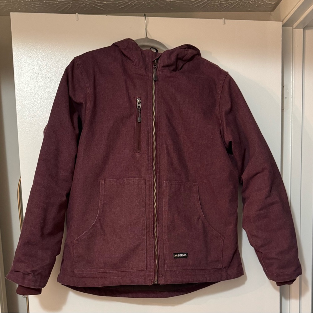 Berne Quilted Duck Feather Hooded Coat